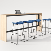 Bean-A Modern Metal Sled Leg Office Bar Stool Chair - Gavisco Office Furniture